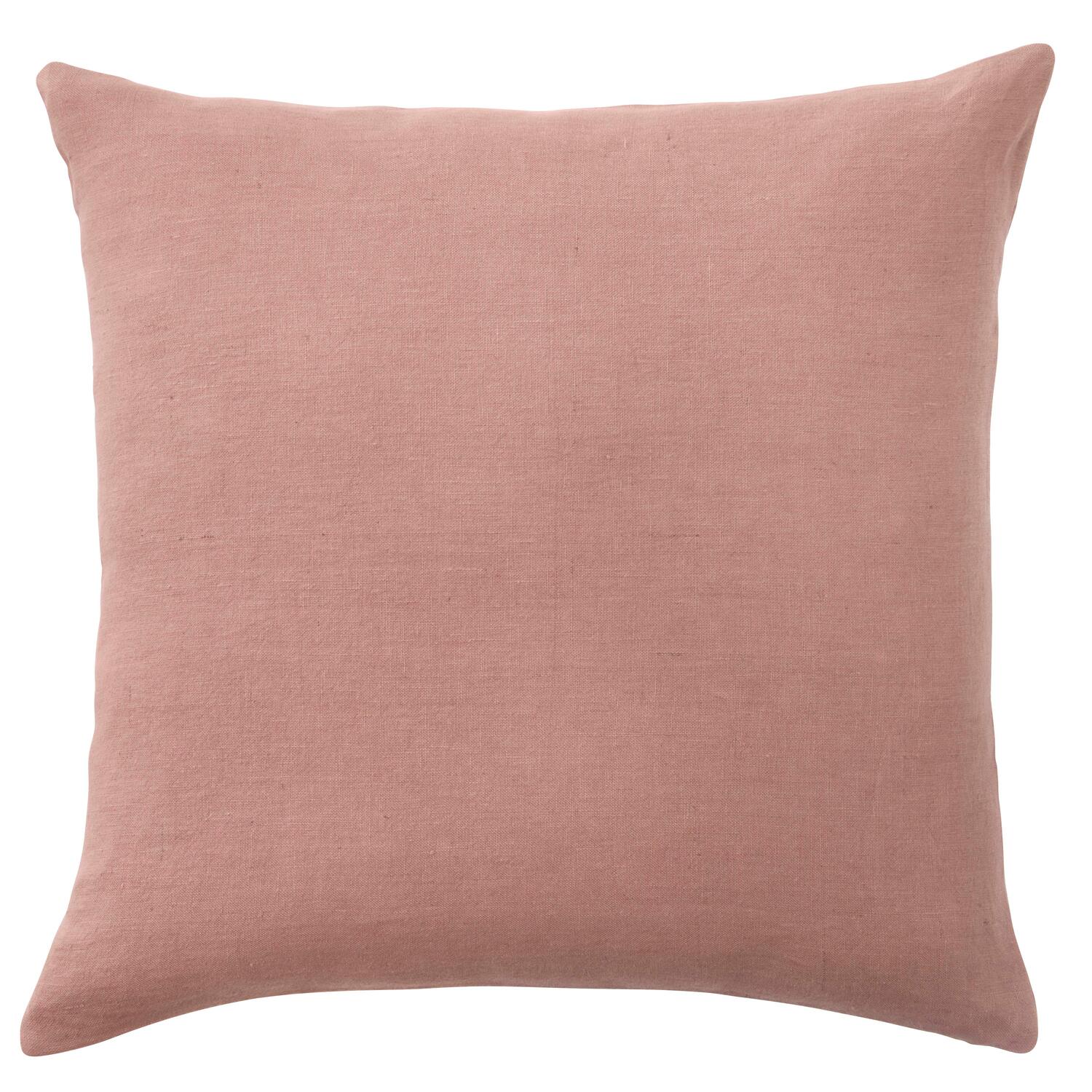 Hør pude, Burlwood rose - 50x50 cm.
